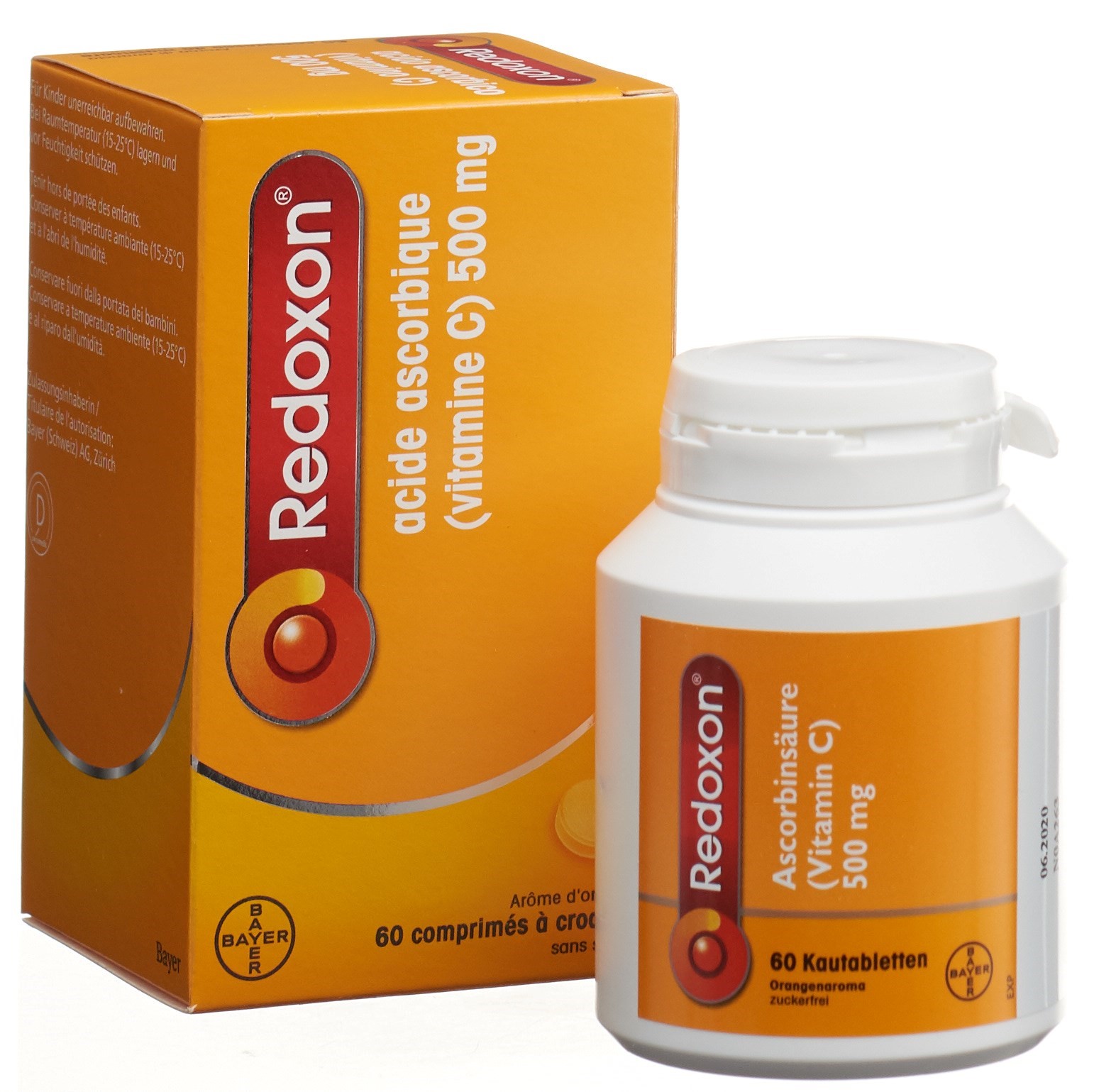 REDOXON Kautabl 500 mg Orange zuckerfrei 60 Stk – Bild 6