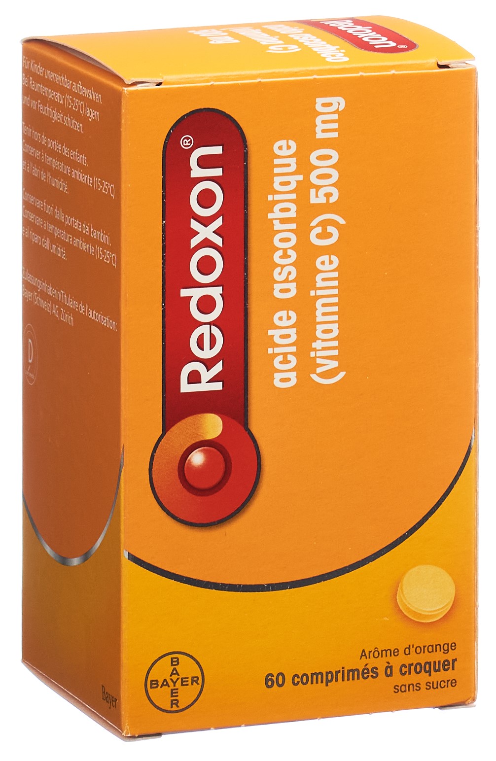 REDOXON Kautabl 500 mg Orange zuckerfrei 60 Stk – Bild 4