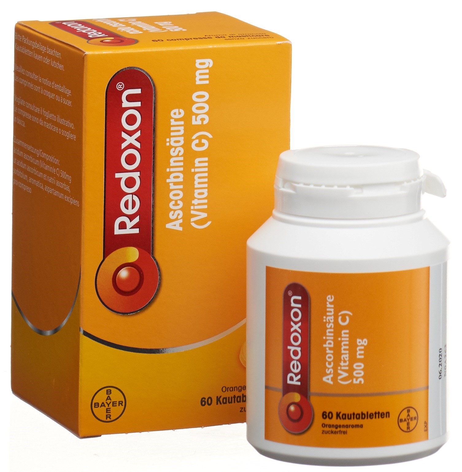 REDOXON Kautabl 500 mg Orange zuckerfrei 60 Stk – Bild 5