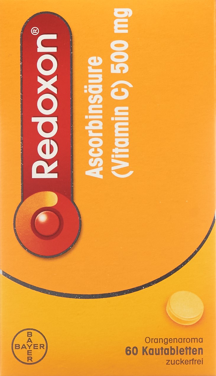 REDOXON Kautabl 500 mg Orange zuckerfrei 60 Stk
