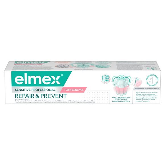 ELMEX SENSITIVE PROF REP&PREV Zahnpasta Tb 75 ml – Bild 2