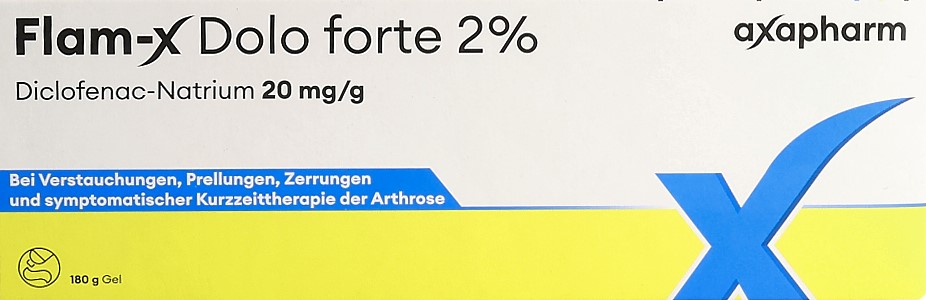 FLAM-X Dolo forte Gel 2 % Tb 180 g