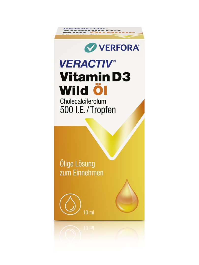 VERACTIV Vitamin D3 Wild Öl 500 IE/Tropfen 10 ml