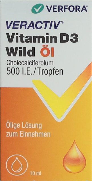 VERACTIV Vitamin D3 Wild Öl 500 IE/Tropfen 10 ml
