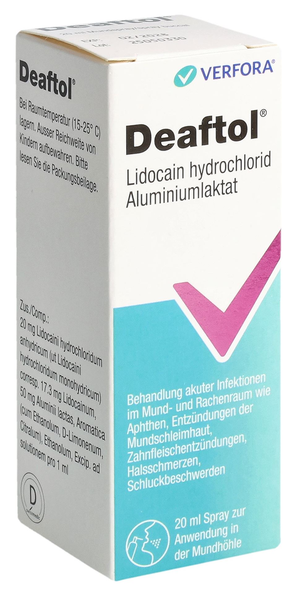 DEAFTOL Mundspray m Lidocain 20 ml – Bild 3