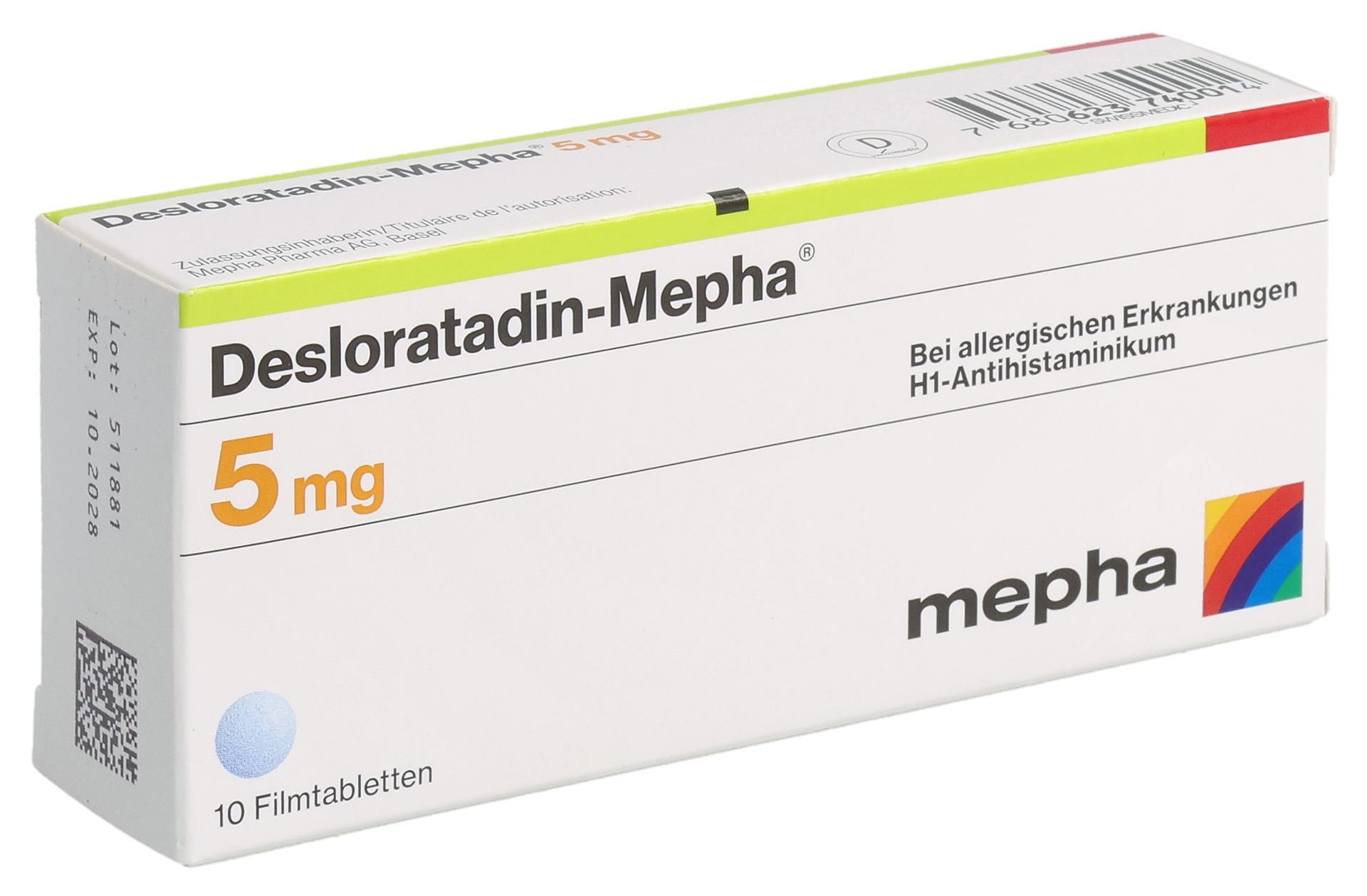 DESLORATADIN Mepha Lactab 5 mg 10 Stk – Bild 3