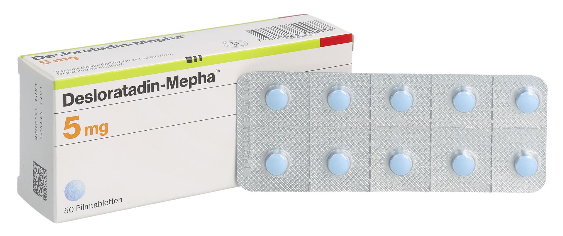 DESLORATADIN Mepha Lactab 5 mg 50 Stk – Bild 5