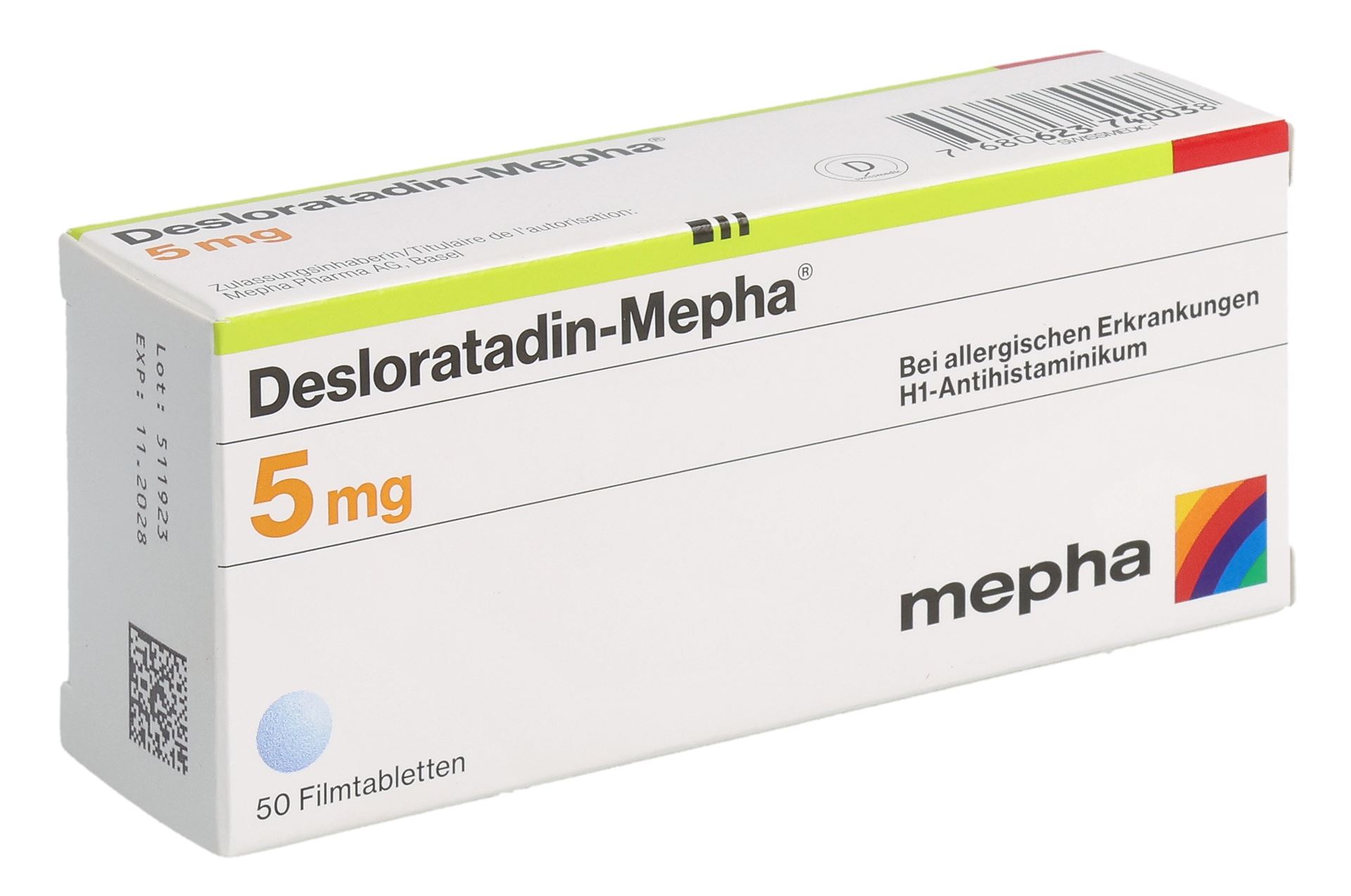 DESLORATADIN Mepha Lactab 5 mg 50 Stk – Bild 3