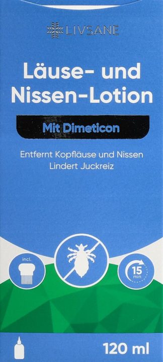 LIVSANE Läuse- & Nissen-Lot Dimetic Kamm Fl 120 ml