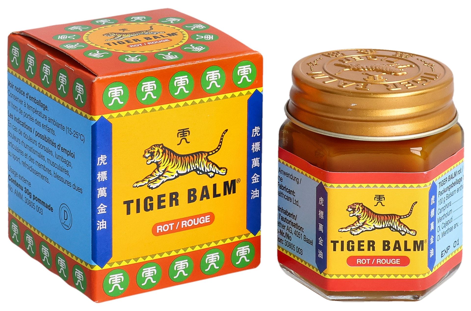 TIGER BALM Salbe rot-stark Topf 30 g – Bild 3