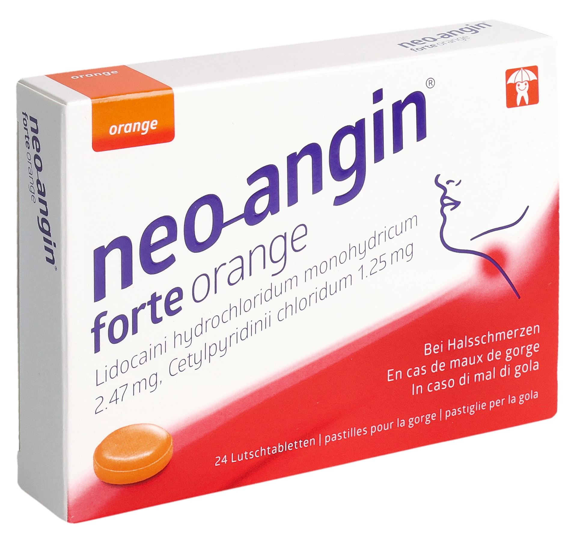 NEO-ANGIN forte Halspastillen orange 24 Stk – Bild 2