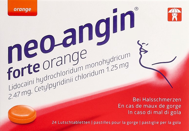 NEO-ANGIN forte Halspastillen orange 24 Stk
