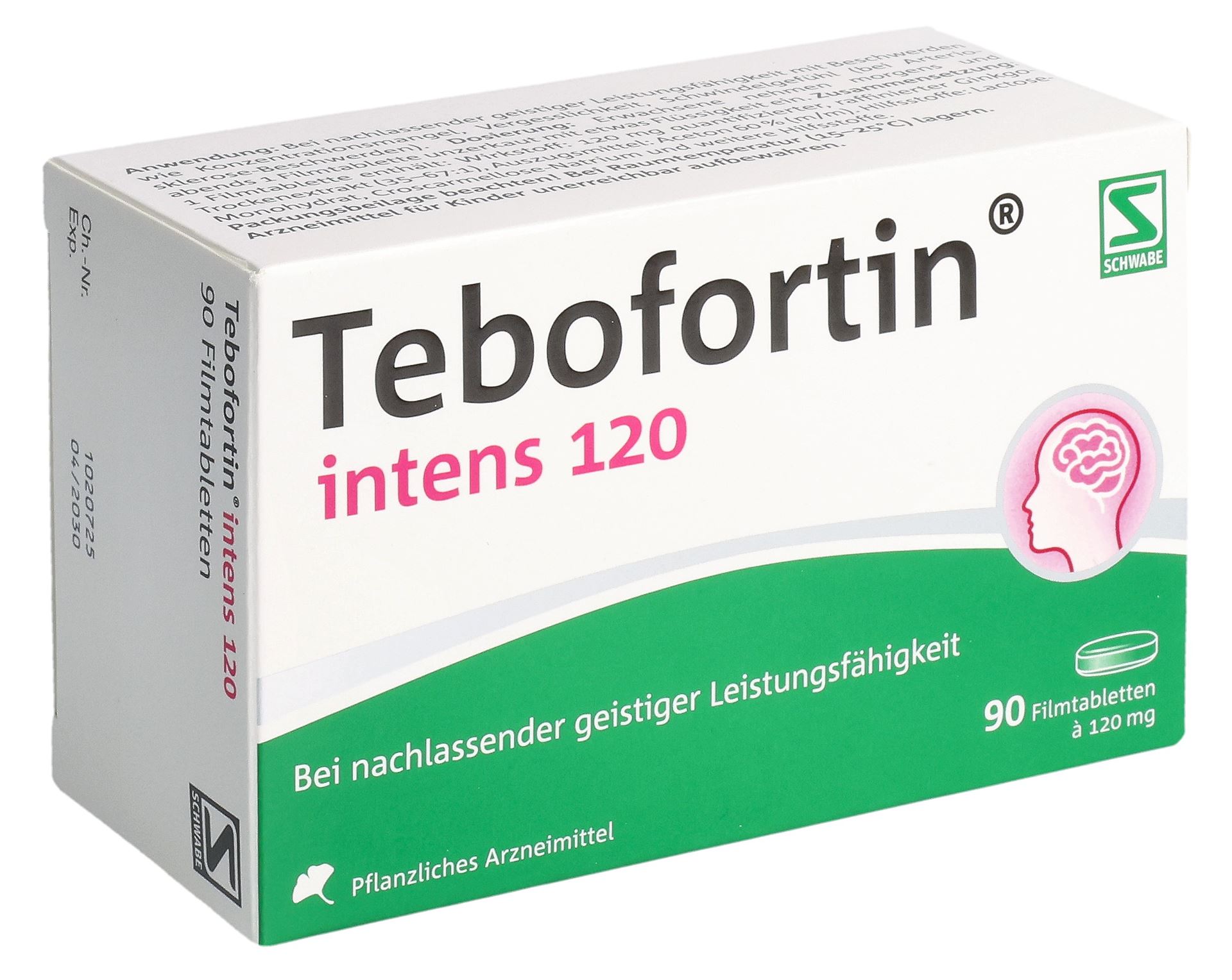 TEBOFORTIN intens 120 Filmtabl 120 mg 90 Stk – Bild 3