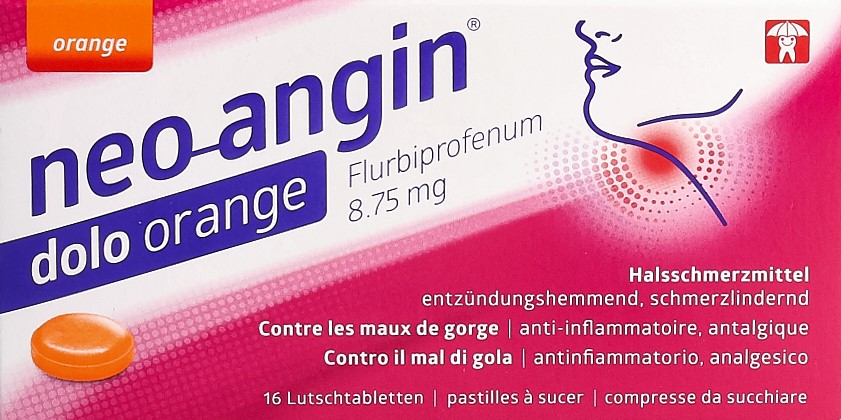 NEO-ANGIN dolo Lutschtabl 8.75 mg Orange 16 Stk