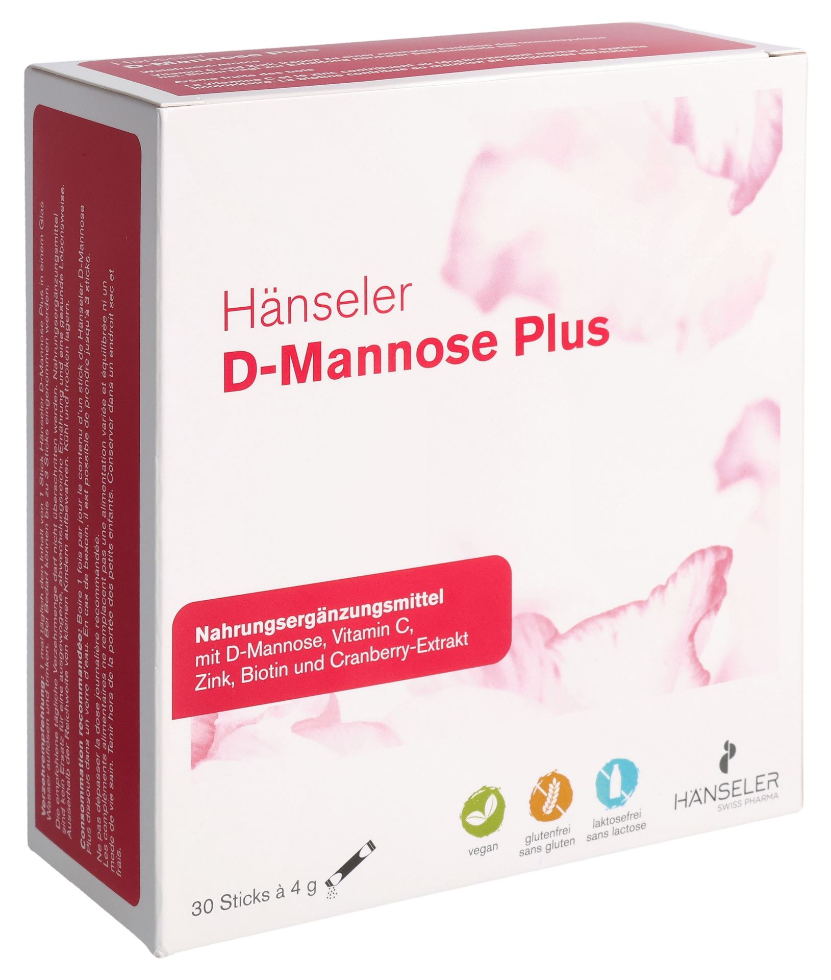 HÄNSELER D-Mannose Plus 30 Stick 4 g – Bild 3