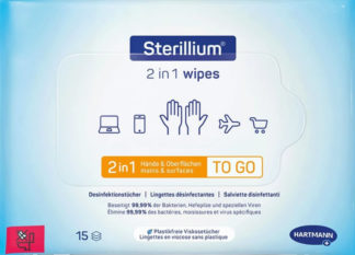 STERILLIUM 2in1 Wipes 15 Stk