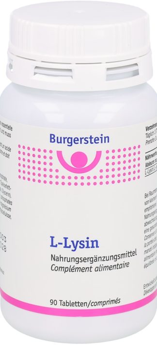 BURGERSTEIN L-Lysin Tabl Ds 90 Stk