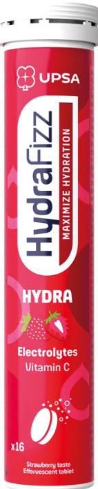 HYDRAFIZZ Hydra Brausetabl Strawberry Ds 16 Stk