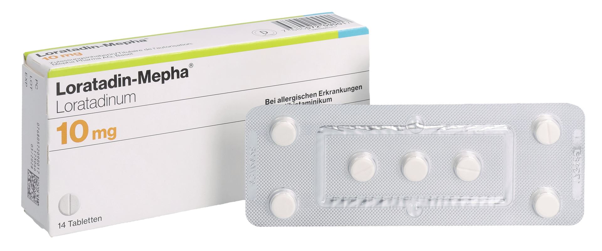 LORATADIN Mepha Tabl 10 mg 14 Stk – Bild 5