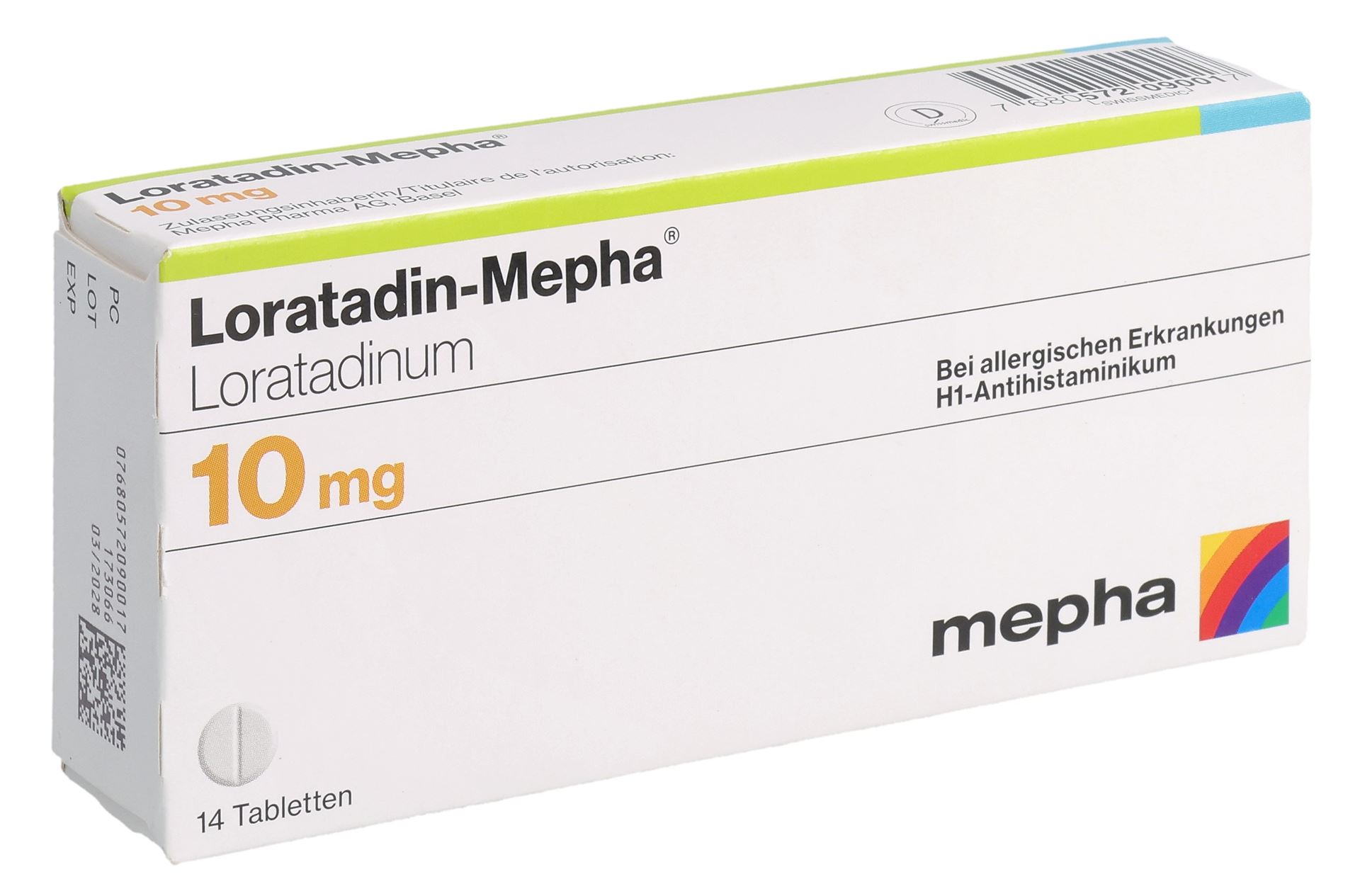 LORATADIN Mepha Tabl 10 mg 14 Stk – Bild 3