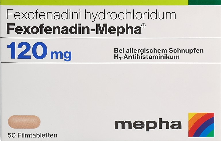FEXOFENADIN Mepha Filmtabl 120 mg 50 Stk