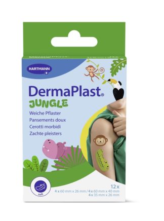 DERMAPLAST Pflaster Jungle 3 Grössen 12 Stk