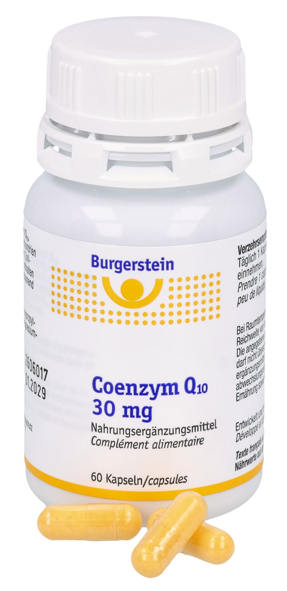 BURGERSTEIN Coenzym Q10 Kaps 30 mg 60 Stk – Bild 3