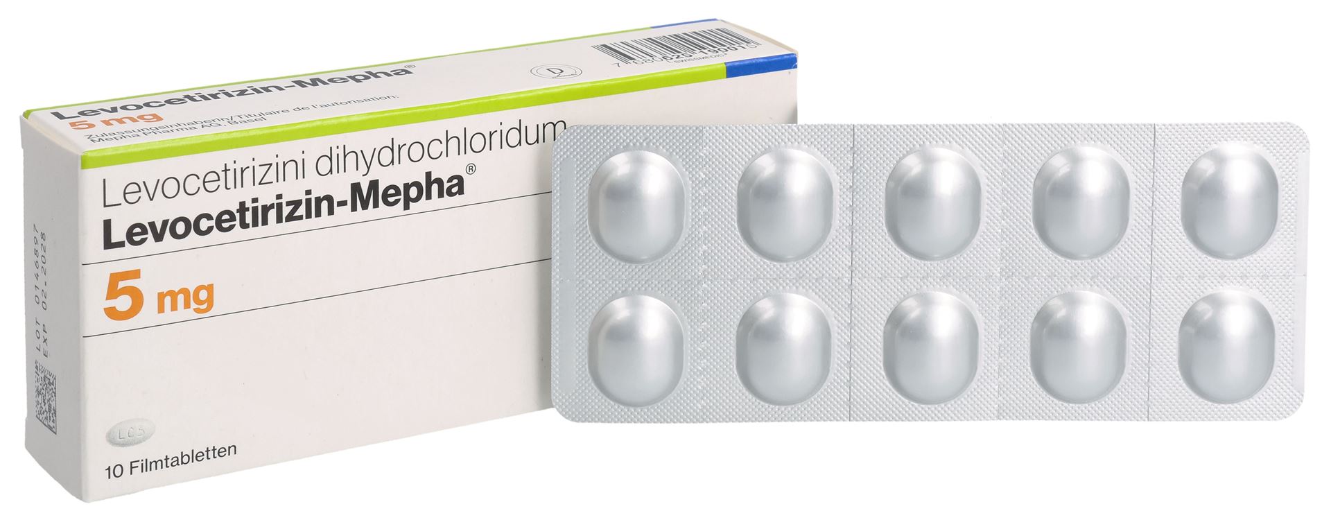 LEVOCETIRIZIN Mepha Lactab 5 mg 10 Stk – Bild 5