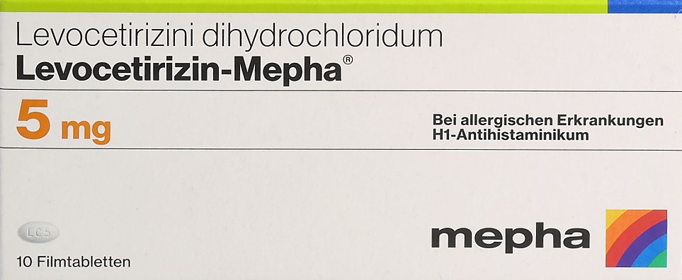 LEVOCETIRIZIN Mepha Lactab 5 mg 10 Stk