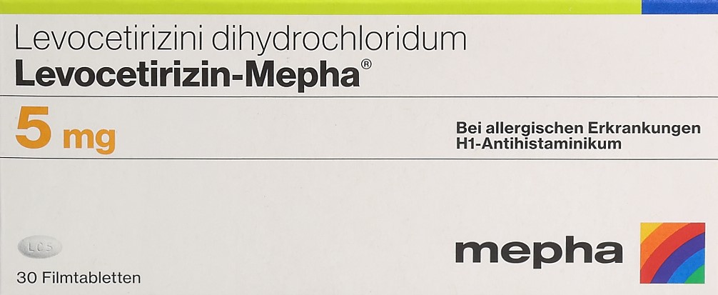 LEVOCETIRIZIN Mepha Lactab 5 mg 30 Stk