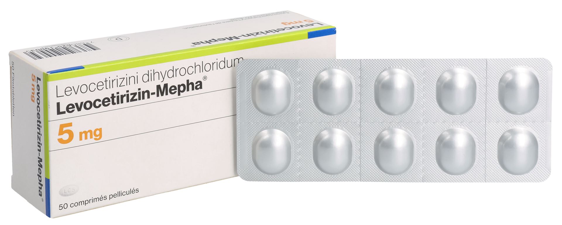 LEVOCETIRIZIN Mepha Lactab 5 mg 50 Stk – Bild 6
