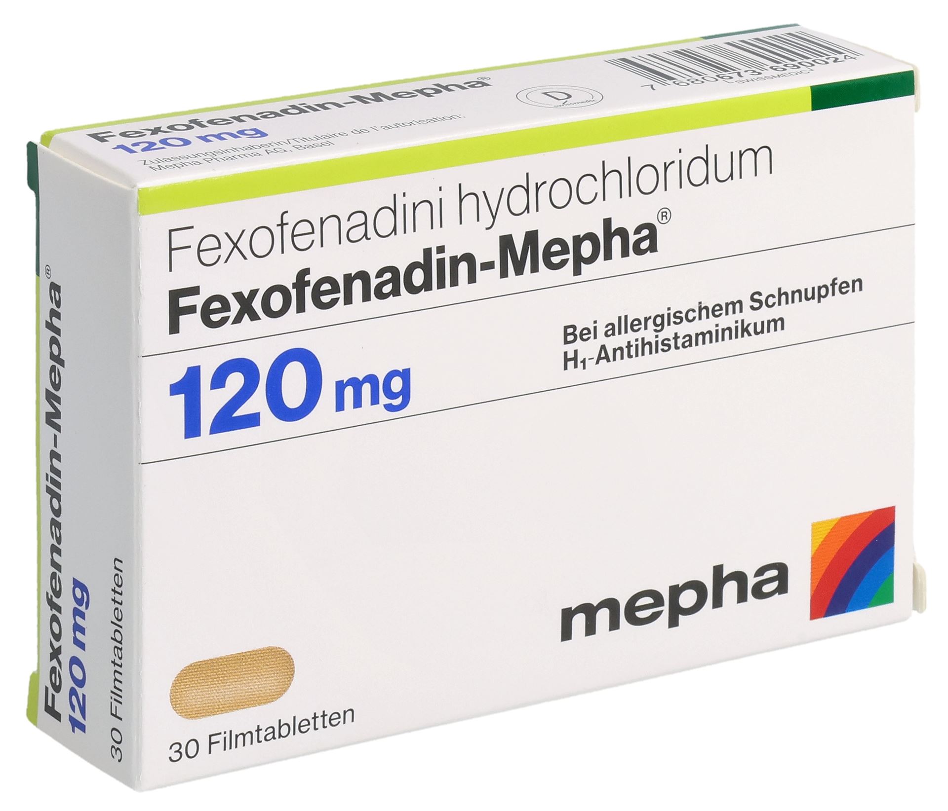 FEXOFENADIN Mepha Lactab 120 mg 30 Stk – Bild 3