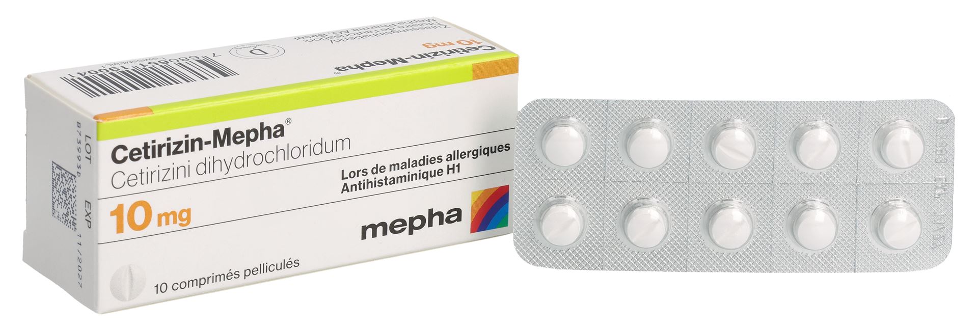 CETIRIZIN Mepha Lactab 10 mg 10 Stk – Bild 6