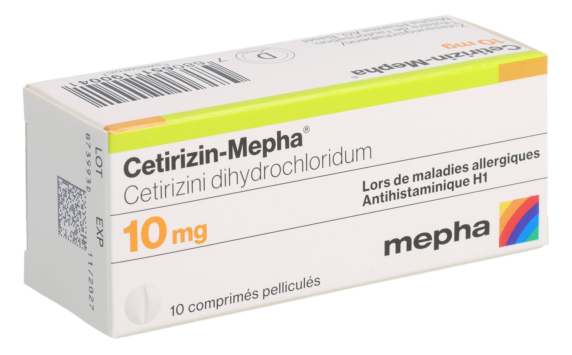 CETIRIZIN Mepha Lactab 10 mg 10 Stk – Bild 4