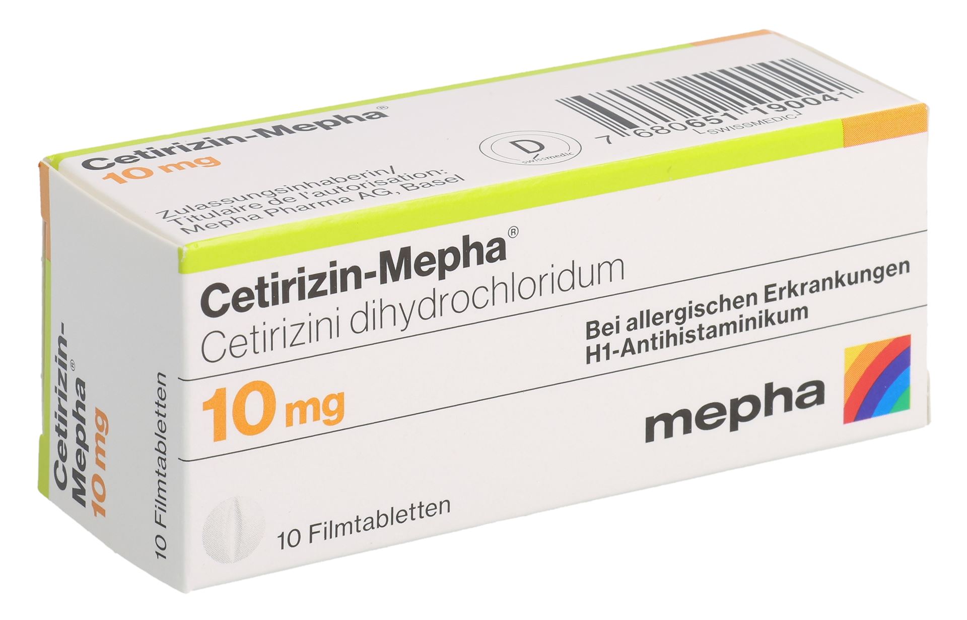 CETIRIZIN Mepha Lactab 10 mg 10 Stk – Bild 3