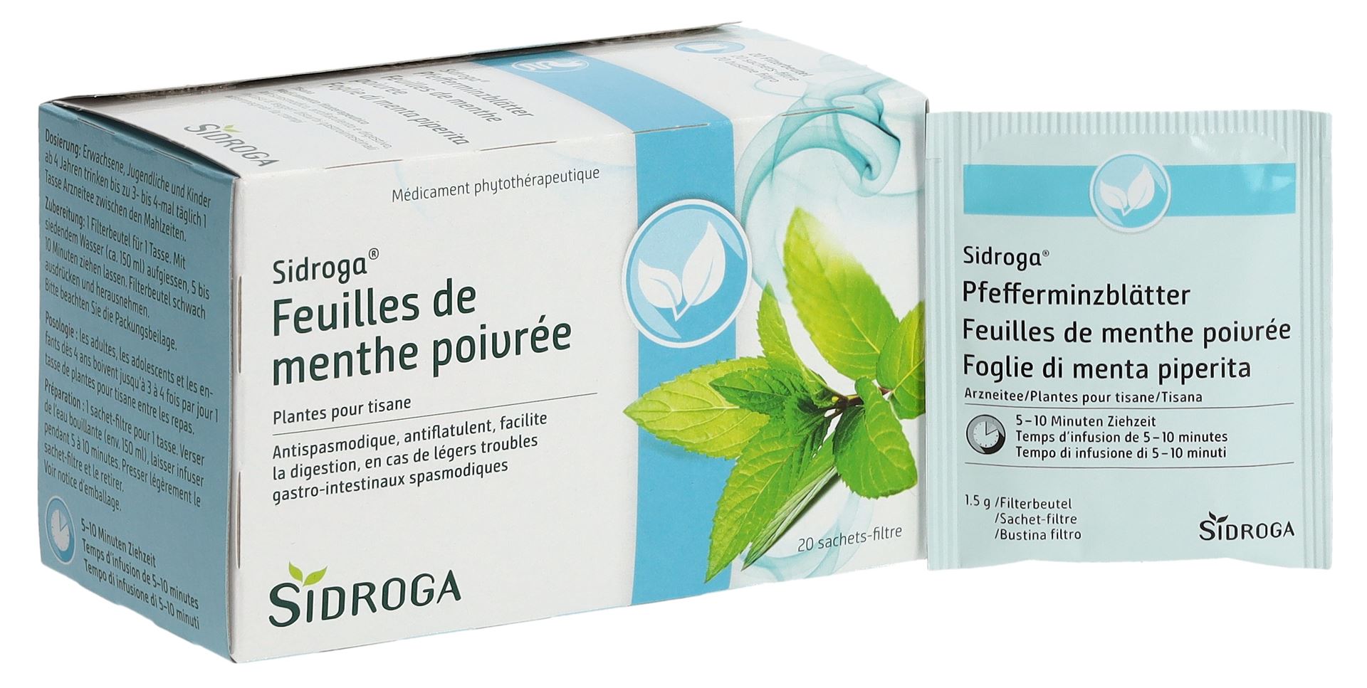SIDROGA Pfefferminzblätter 20 Btl 1.5 g – Bild 6