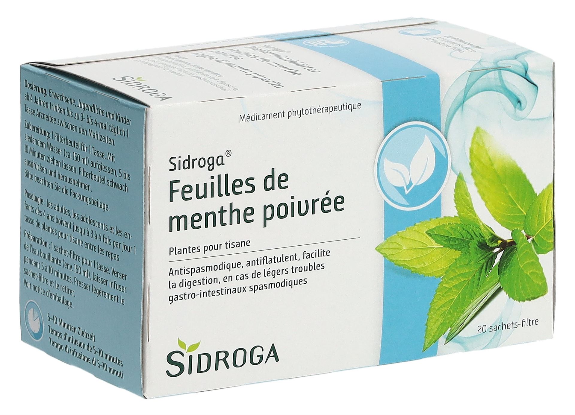 SIDROGA Pfefferminzblätter 20 Btl 1.5 g – Bild 4