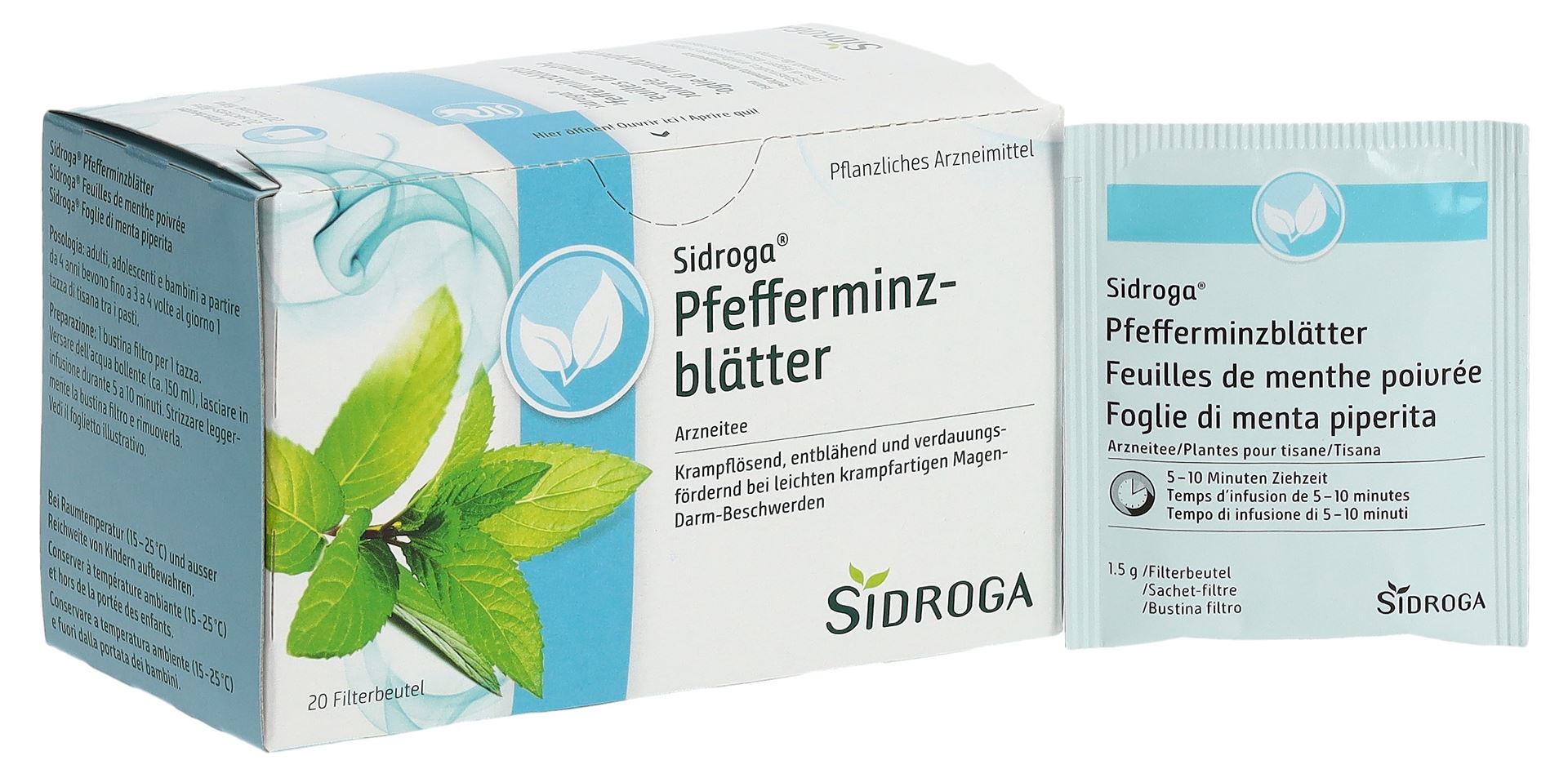 SIDROGA Pfefferminzblätter 20 Btl 1.5 g – Bild 5
