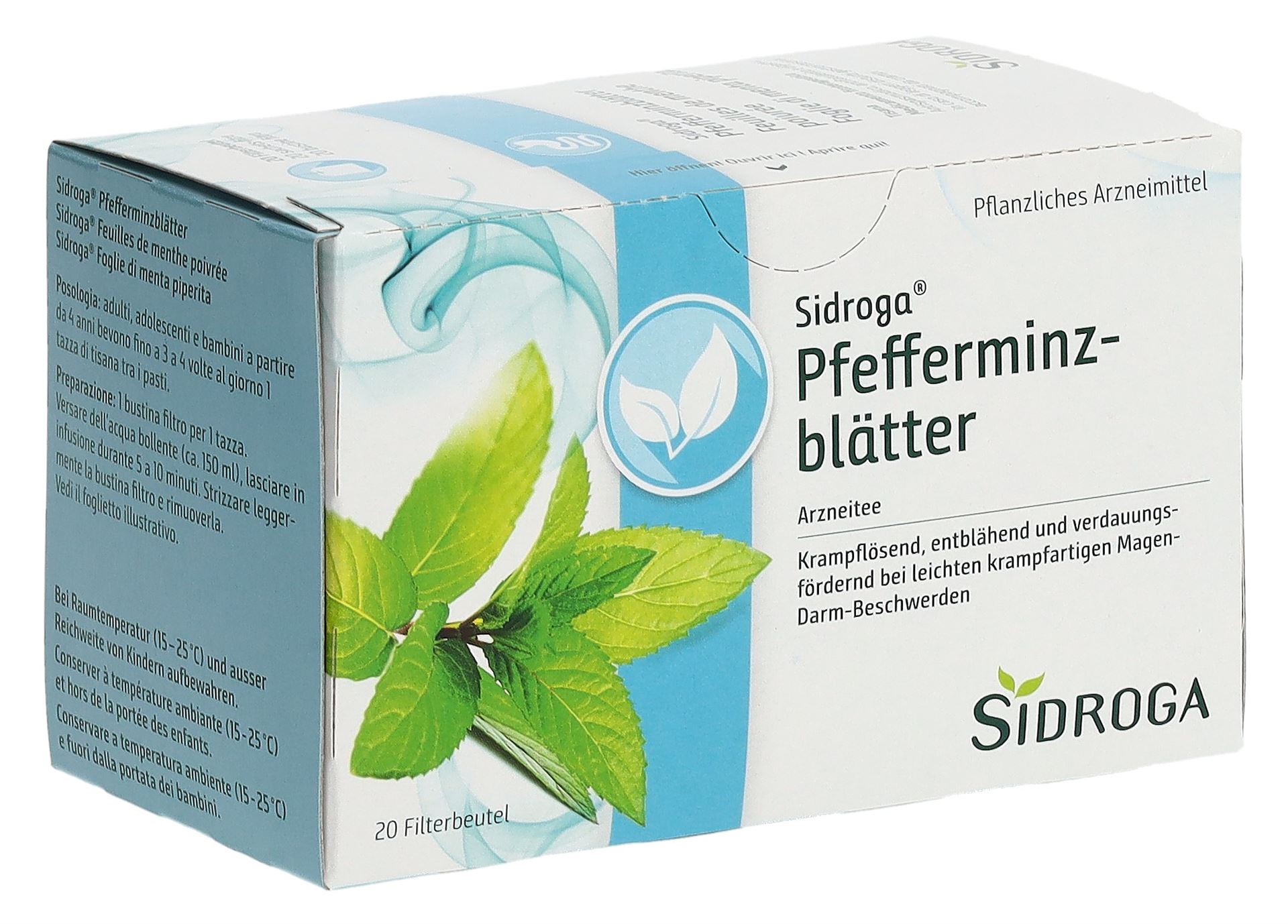 SIDROGA Pfefferminzblätter 20 Btl 1.5 g – Bild 3