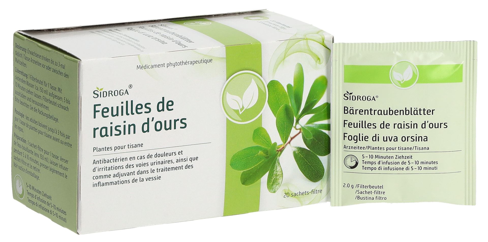 SIDROGA Bärentraubenblätter 20 Btl 2 g – Bild 6