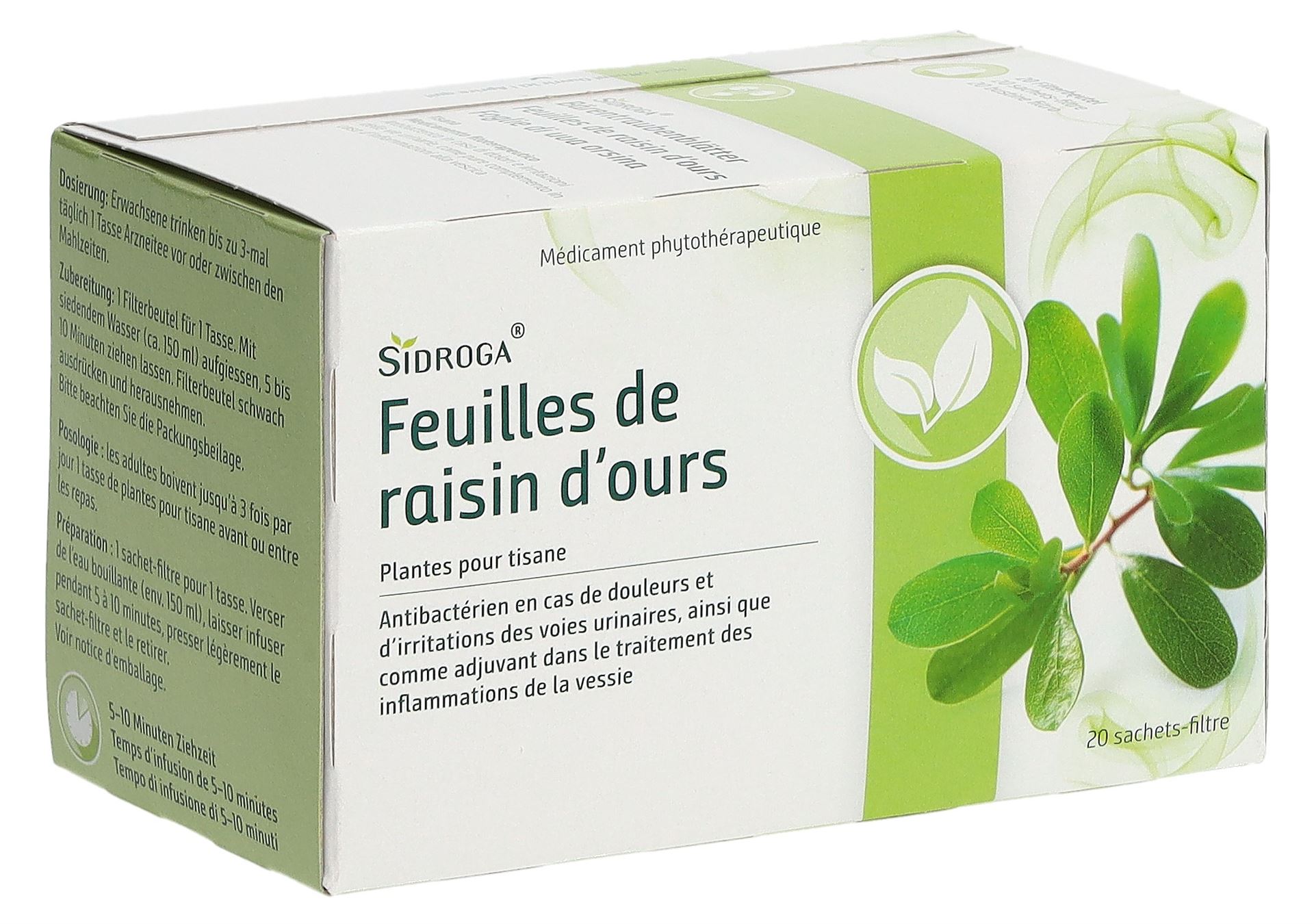 SIDROGA Bärentraubenblätter 20 Btl 2 g – Bild 4