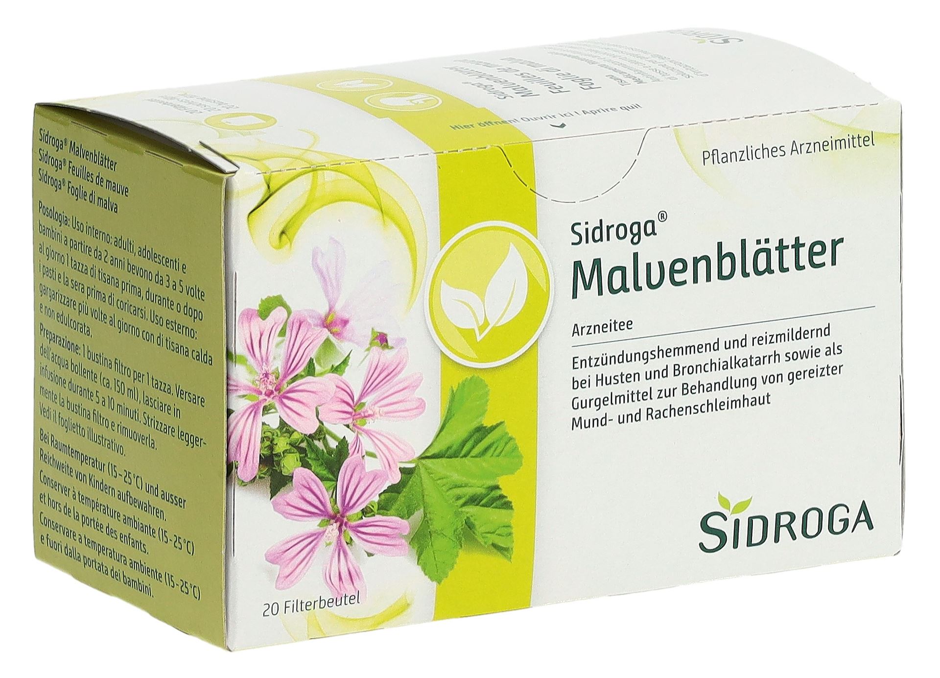 SIDROGA Malvenblätter 20 Btl 0.9 g – Bild 3