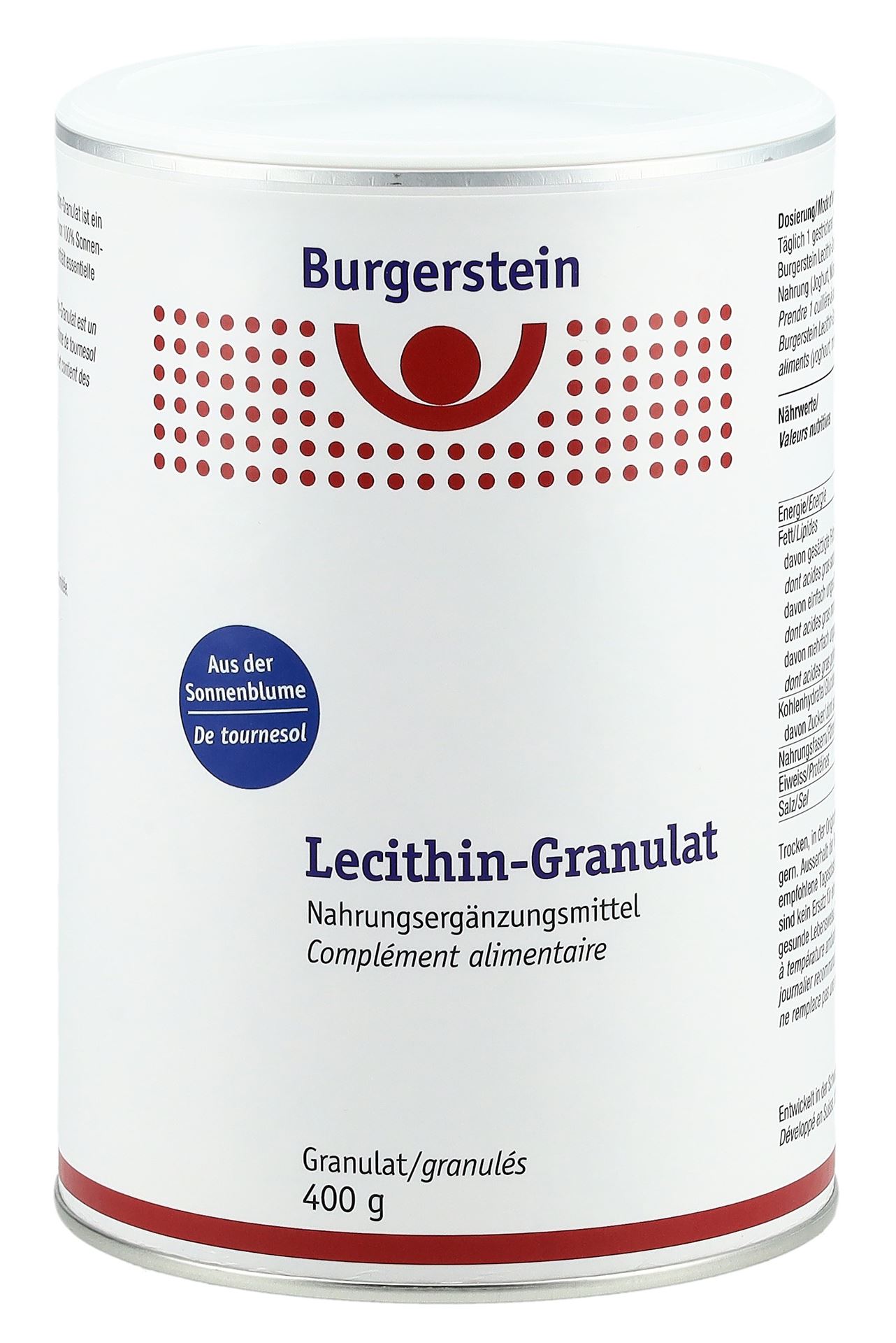 BURGERSTEIN Lecithin Granulat Ds 400 g – Bild 2