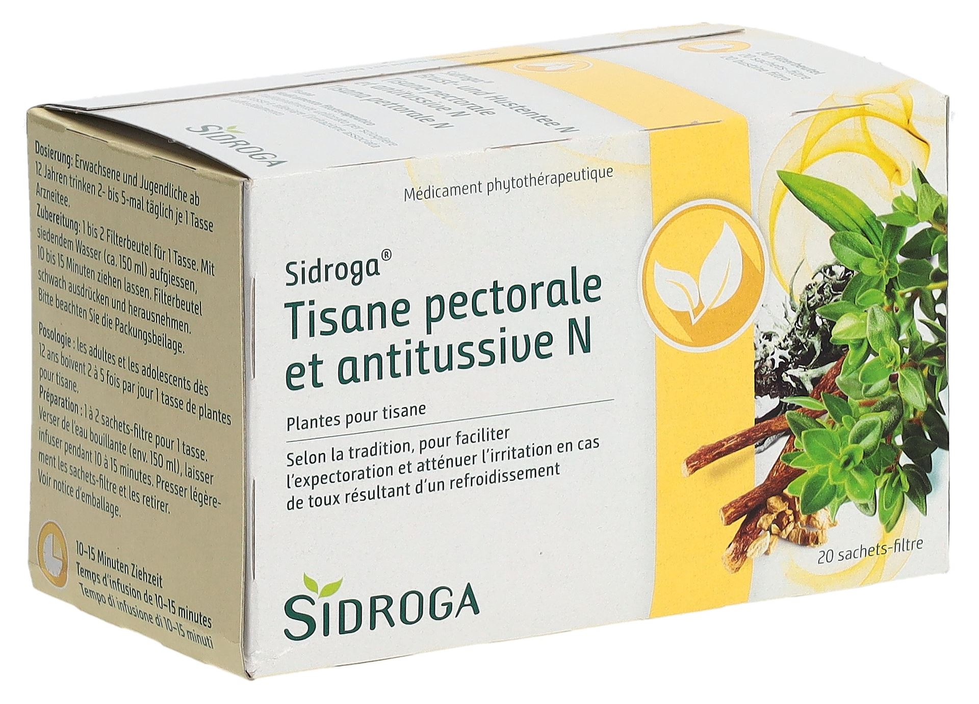 SIDROGA Brust- und Hustentee N 20 Btl 2 g – Bild 4
