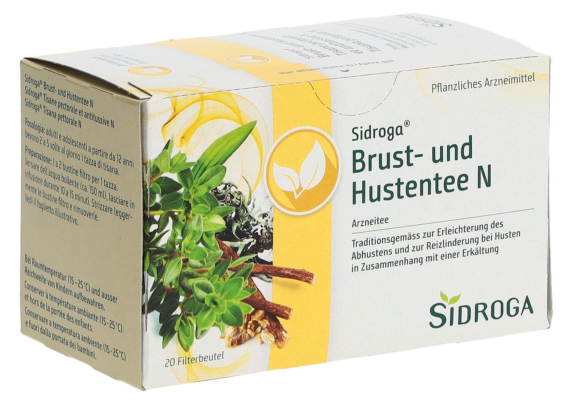 SIDROGA Brust- und Hustentee N 20 Btl 2 g – Bild 3