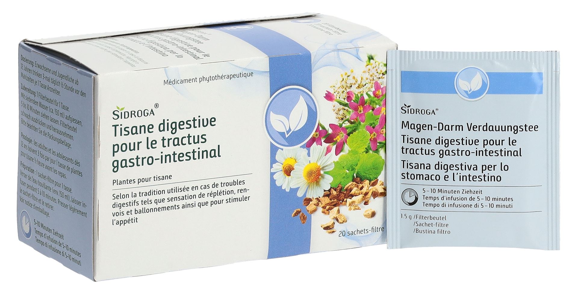 SIDROGA Magen-Darm-Verdauungstee 20 Btl 1.5 g – Bild 6