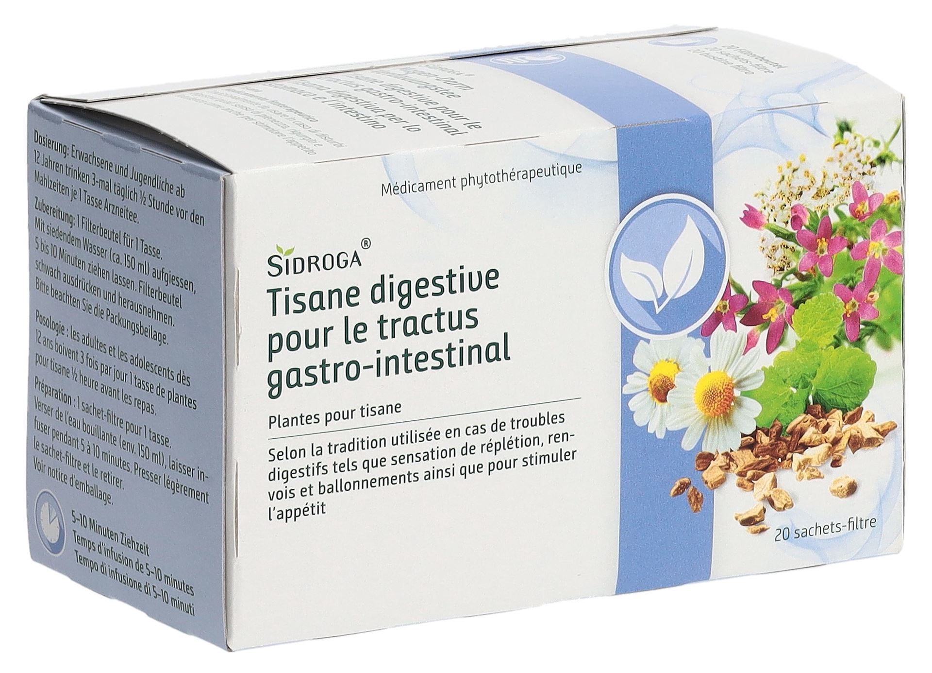SIDROGA Magen-Darm-Verdauungstee 20 Btl 1.5 g – Bild 4