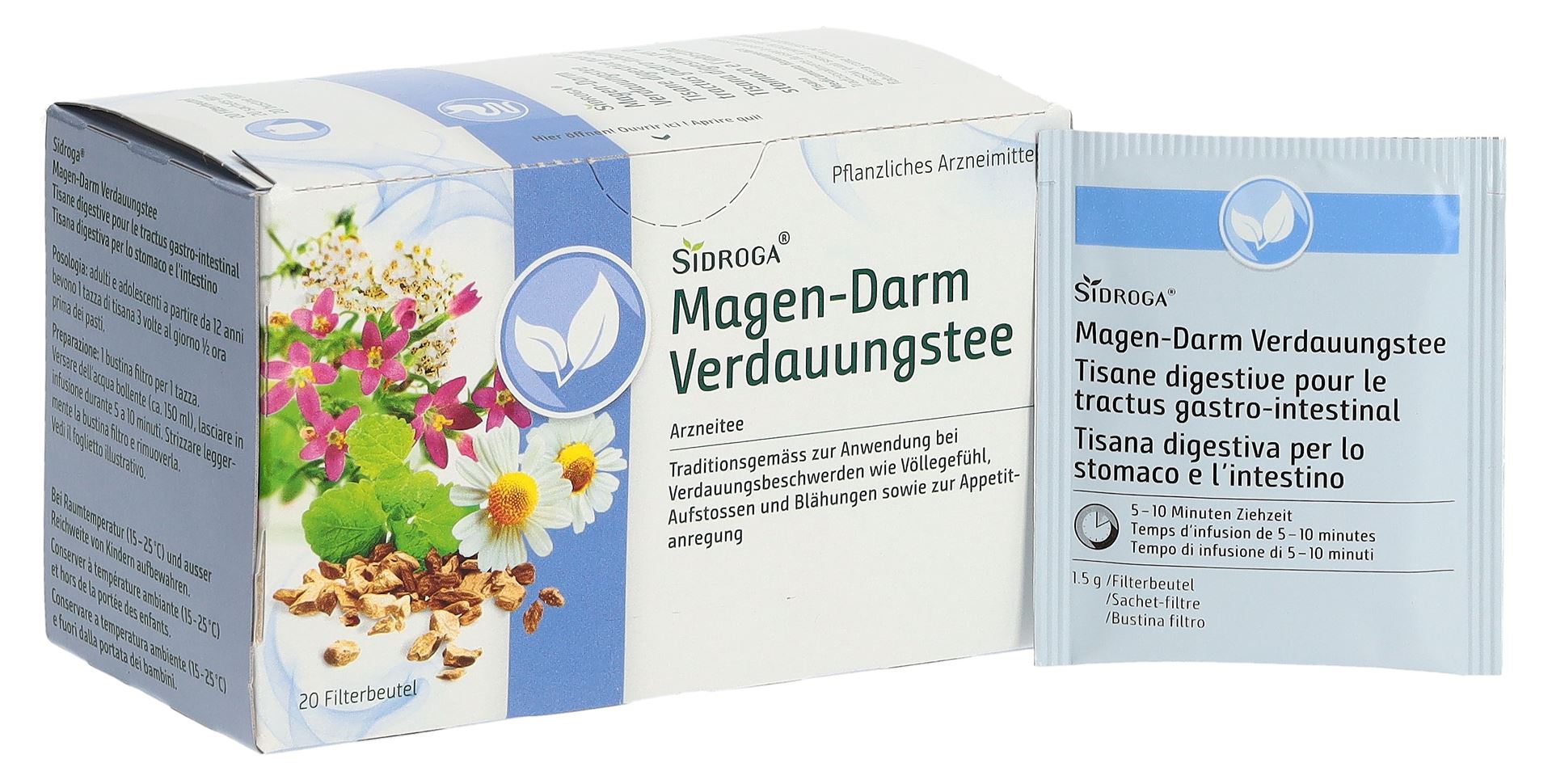 SIDROGA Magen-Darm-Verdauungstee 20 Btl 1.5 g – Bild 5