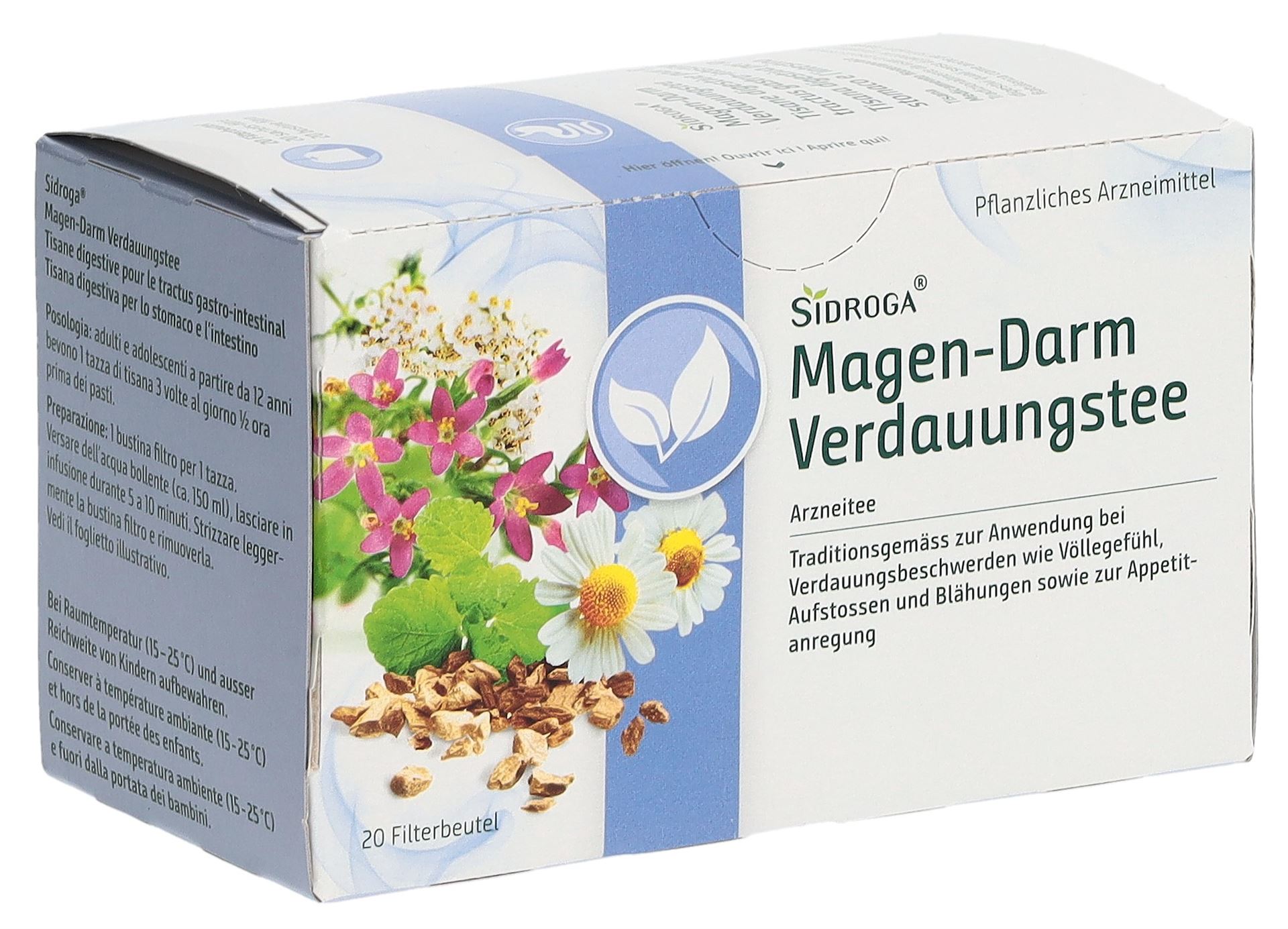 SIDROGA Magen-Darm-Verdauungstee 20 Btl 1.5 g – Bild 3