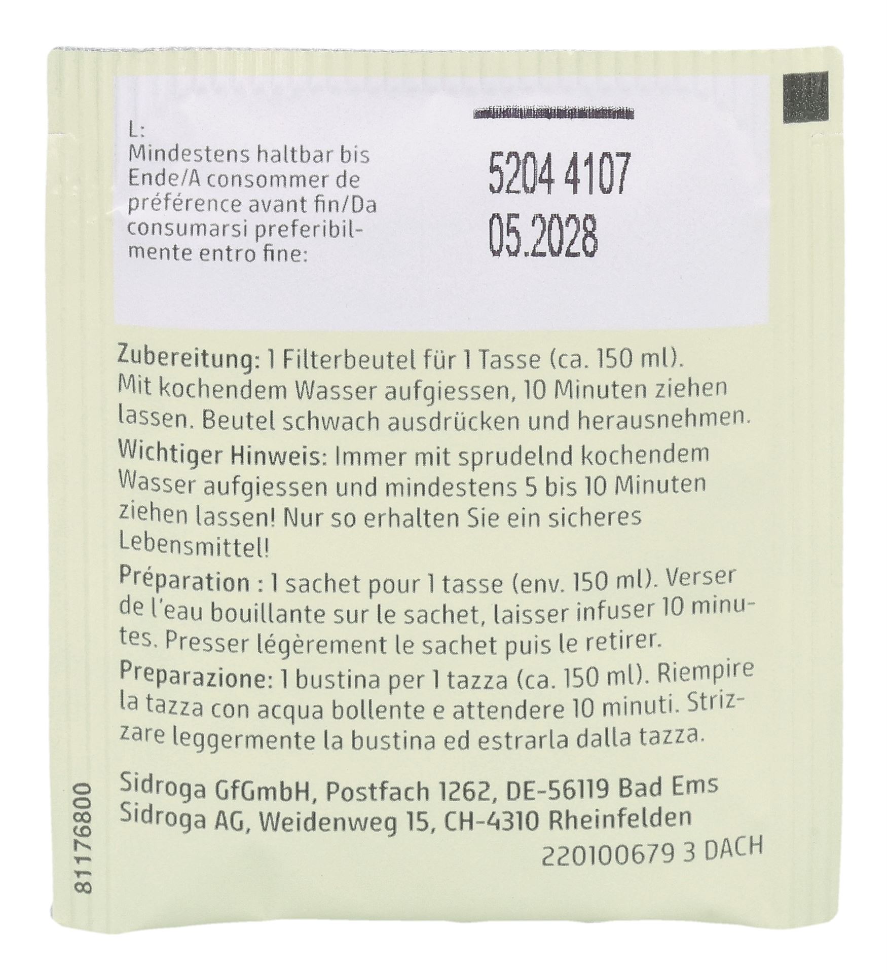 SIDROGA Basentee 20 Btl 1.5 g – Bild 8